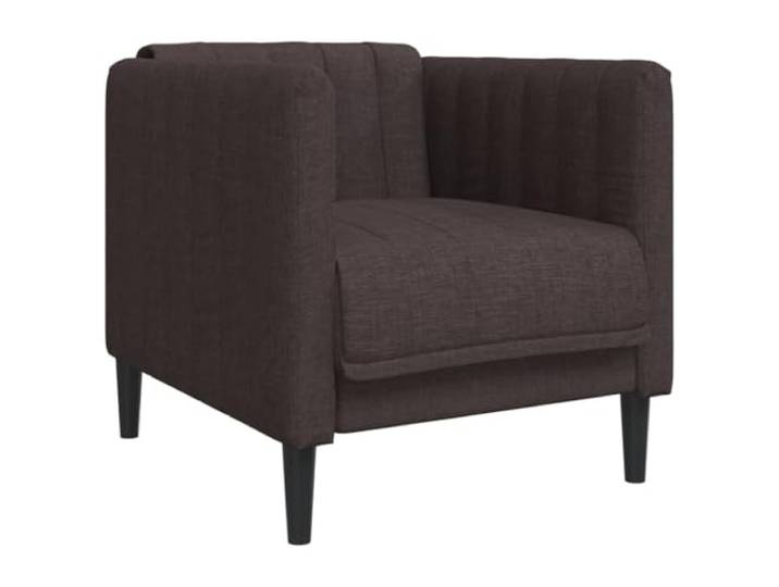 GHVBNMF Sessel Dunkelbraun Polstersessel Stoff für Wohnzimmer 69x76,5cm Bequemer Polstersessel aus strapazierfähigem Stoff in Dunkelbraun mit stabilen Holzbeinen, ideal fürs Schlafzimmer.