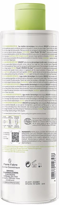 A-Derma Biologie eau micellaire dermatologique 400 ml