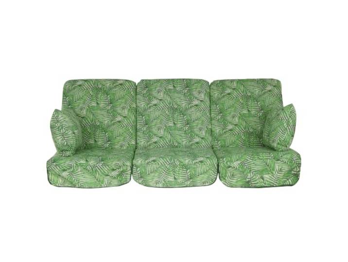 PATIO Auflagen für Hollywoodschaukel 180 cm Rimini/Venezia 2 Seitenkissen 3 separaten Polster Polyurethanschaum Füllung Bindebänder zur Befestigung