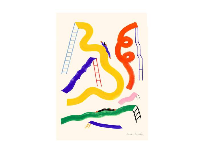 Paper Collective Affiche Glisser 30x40 cm