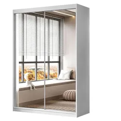 SCHIEBESCHRANK CAMARO III mit Spiegel 150 cm Weiß