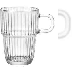 Bormioli Rocco Glas-Henkelbecher groß, Serie Barshine, 0,315 Liter