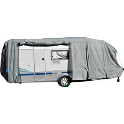 GreenYard® Wohnwagen Abdeckplane mit Reflektoren Größe S   460 x 250 x 220 cm