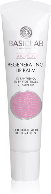 BasicLab Dermocosmetics Atopicus repair lip balm for very dry sensitive and atopic skin 15 ml