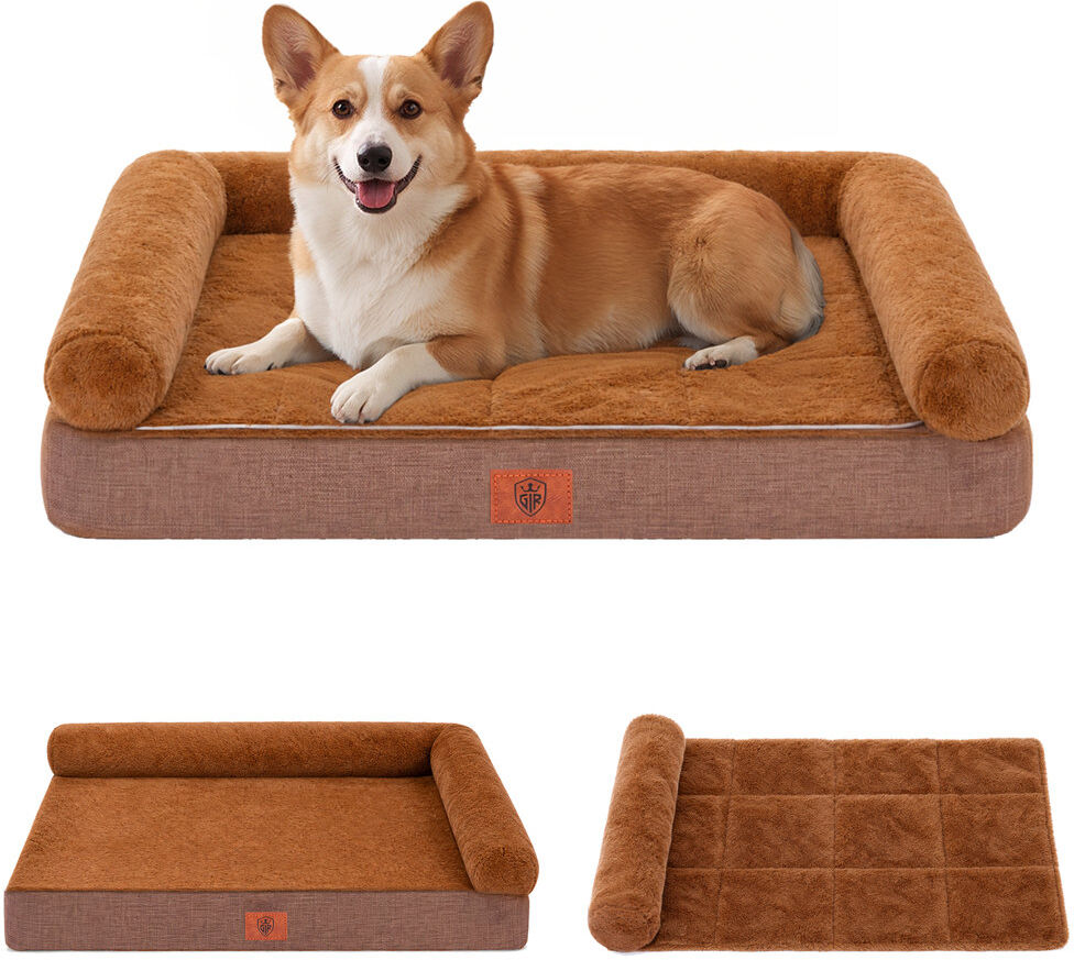 17 Stories Dog Bed Pet Bed Grey XL-110*79*16CM