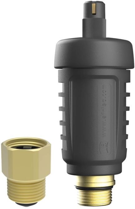 Afriso Schnellentlüfter Hybrid 77730 G 3/8, mit Montageventil R 3/8, 12 bar, Kunststoff