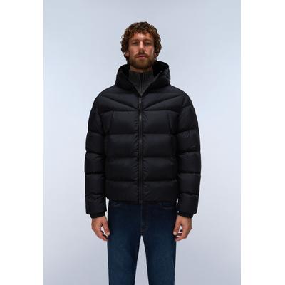 Steppjacke NAPAPIJRI "A-MOLVENO HOOD BLACK BEAUTY", Herren, Gr. L, schwarz (schwarz beauty), Obermaterial: 100% Polyamid, Jacken Steppjacke, auch in großen Größen
