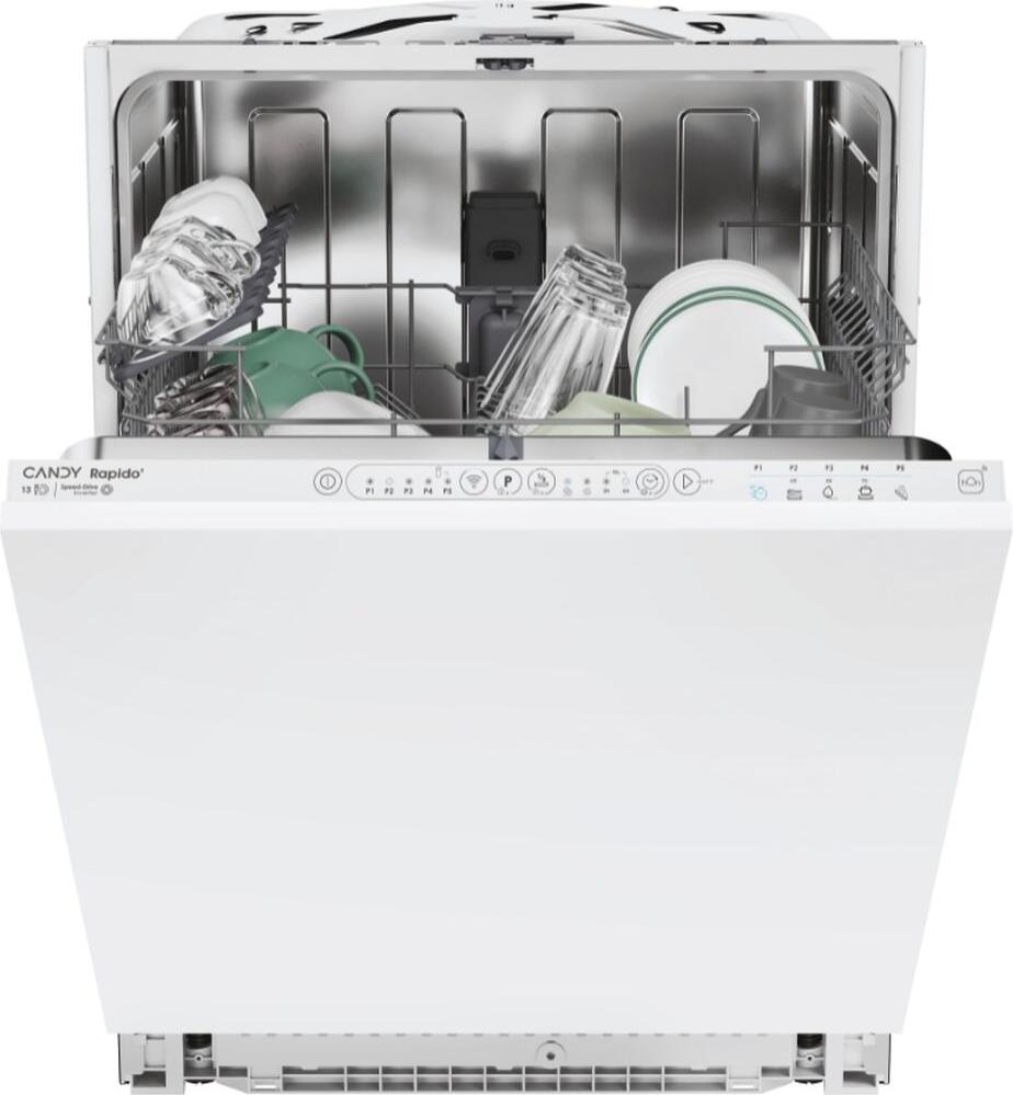Candy RapidÓ CI 3E7L0W2, Voll integriert, Standardgröße (60 cm), Weiß, Berührung, 13 Maßgedecke, C