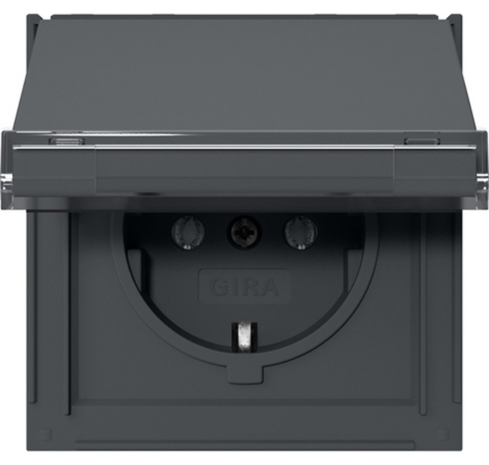 Gira veiligheidscontactdoos type F, 16 ampère, 250 volt, met klapdeksel