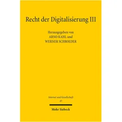 Recht der Digitalisierung III, Fachbücher von Werner Schroeder, Arno Kahl