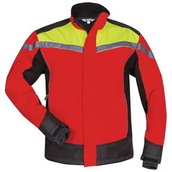 Waldarbeiter-Softshelljacke ESCHE Gr.M rot/gelb/schwarz ELYSEE