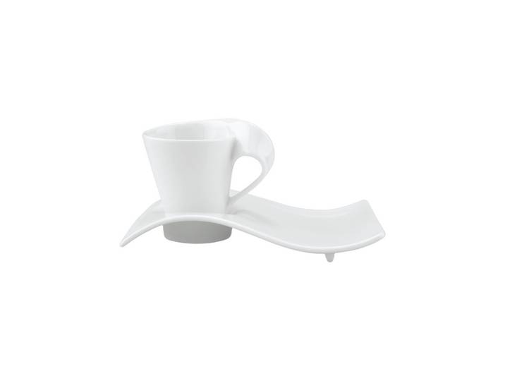 ESPRESSOTASSE MIT UNTERTELLER NewWave Caffè weiß 80 ml