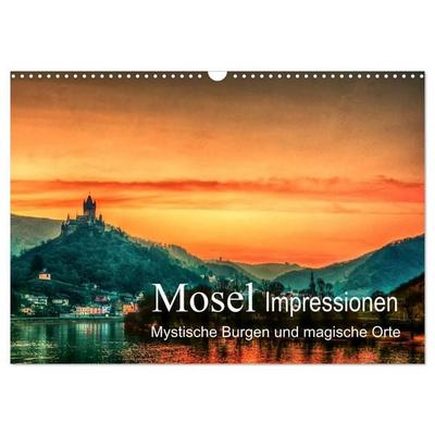 Mosel Impressionen Mystische Burgen und magische Orte (Wandkalender 2027 DIN A3 quer), CALVENDO Monatskalender