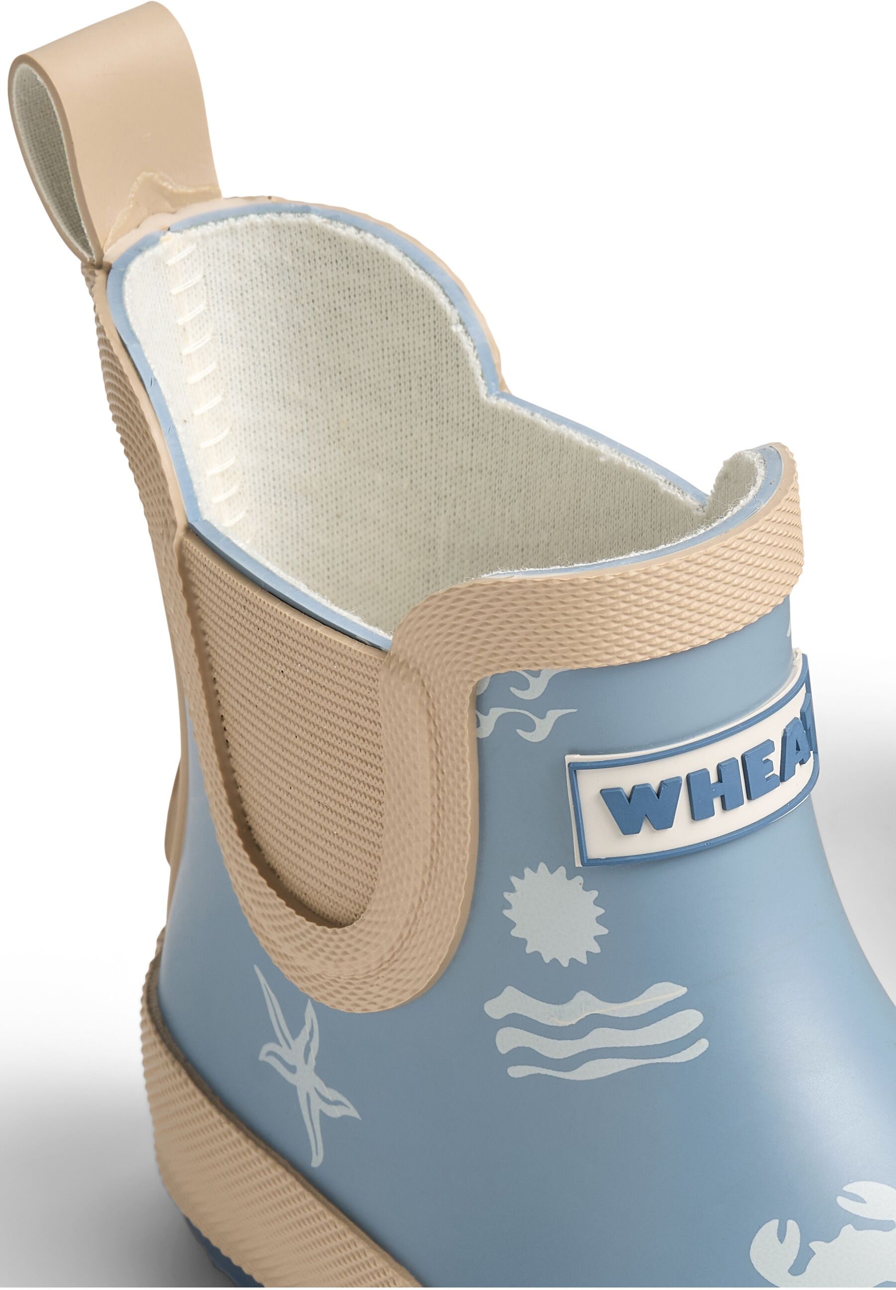 Stiefel WHEAT "WHEAT Gummistiefel Beta", Mädchen, Gr. 31, blau (summer island), Gummi, Schuhe Stiefel