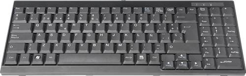 Digitus DS-72000ES Kabelgebunden KVM-Tastatur Spanisch, QWERTY Schwarz