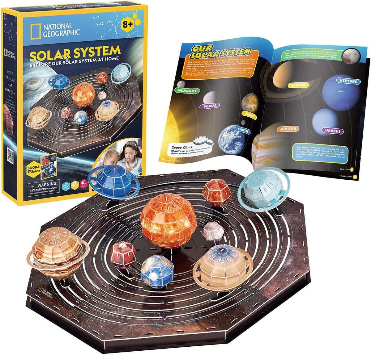 3D-puzzel Zonnestelsel voor Kinderen en Volwassenen - 173 Delen Bouwpakket