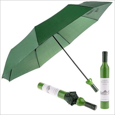 Taschen-Regenschirm, Design Weissweinflasche, Länge ca. 90 cm