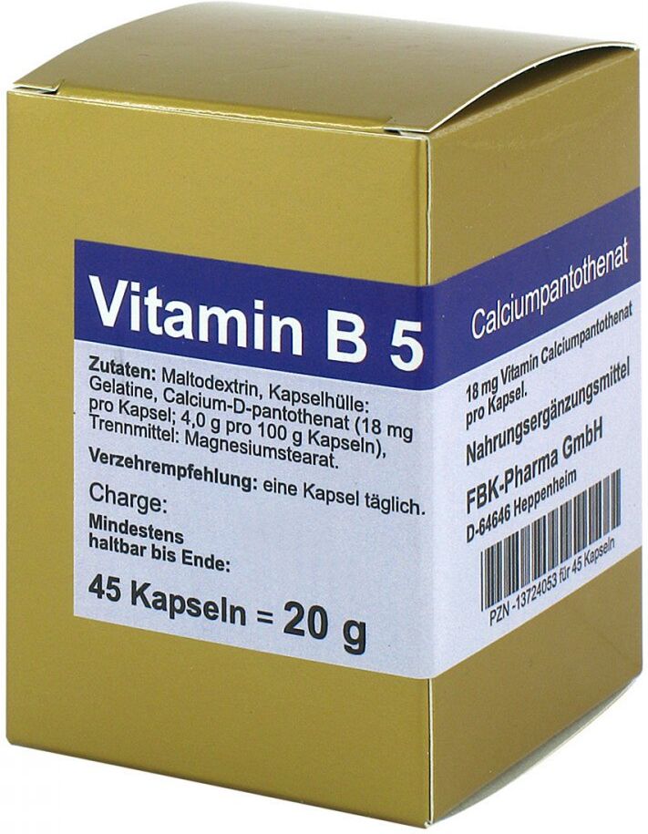 FBK-Pharma Vitamin B5 Kapseln 45stk