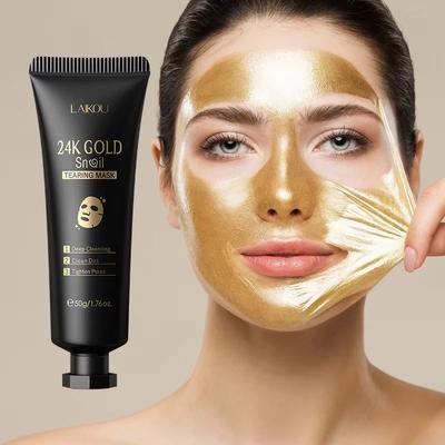 Inspired Finds RadiantGold Sakura Peel Off Mask 24K Gold Anti Wrinkle & Blackhead Removal Treatment 24k Gold Snail