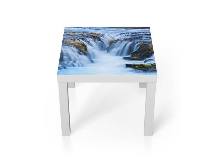 DEQORI Couchtisch 'Flüsternde Fluten', Glas Beistelltisch Glastisch modern