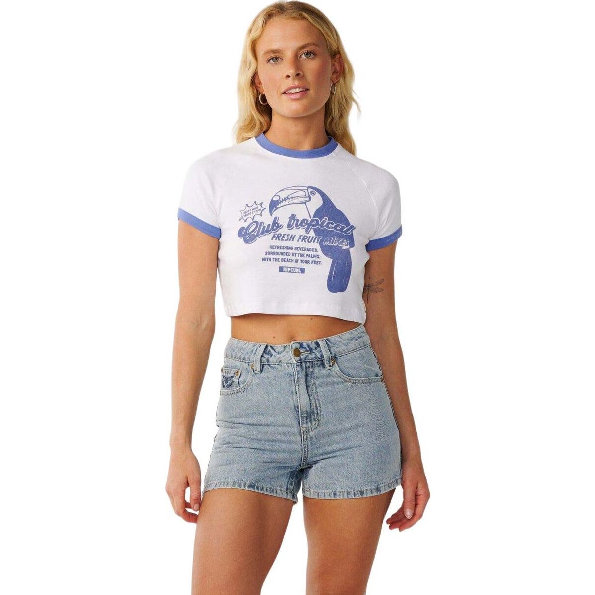 RipCurl Bossa Nova Baby Tee white (1000) L 0PHWTE-1000-L