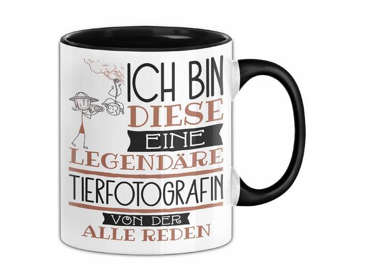 Trendation Tasse Tierfotografin Tasse Geschenk Ich Bin Diese Eine Legendäre Tierfotog