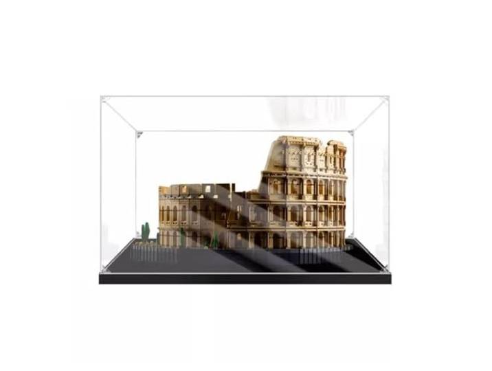 Acryl-Vitrine für Lego 10276 Creator Expert Kolosseum, Schaukasten, schützen und dekorieren, Modell mit staubdichter Aufbewahrung, Geschenke (transparent A)