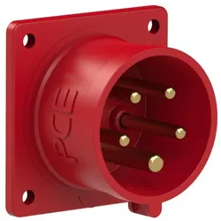 PCE 615-6 CEE-Anbaugerätestecker 70x70 gerade 16A 5p 6h IP44 6156