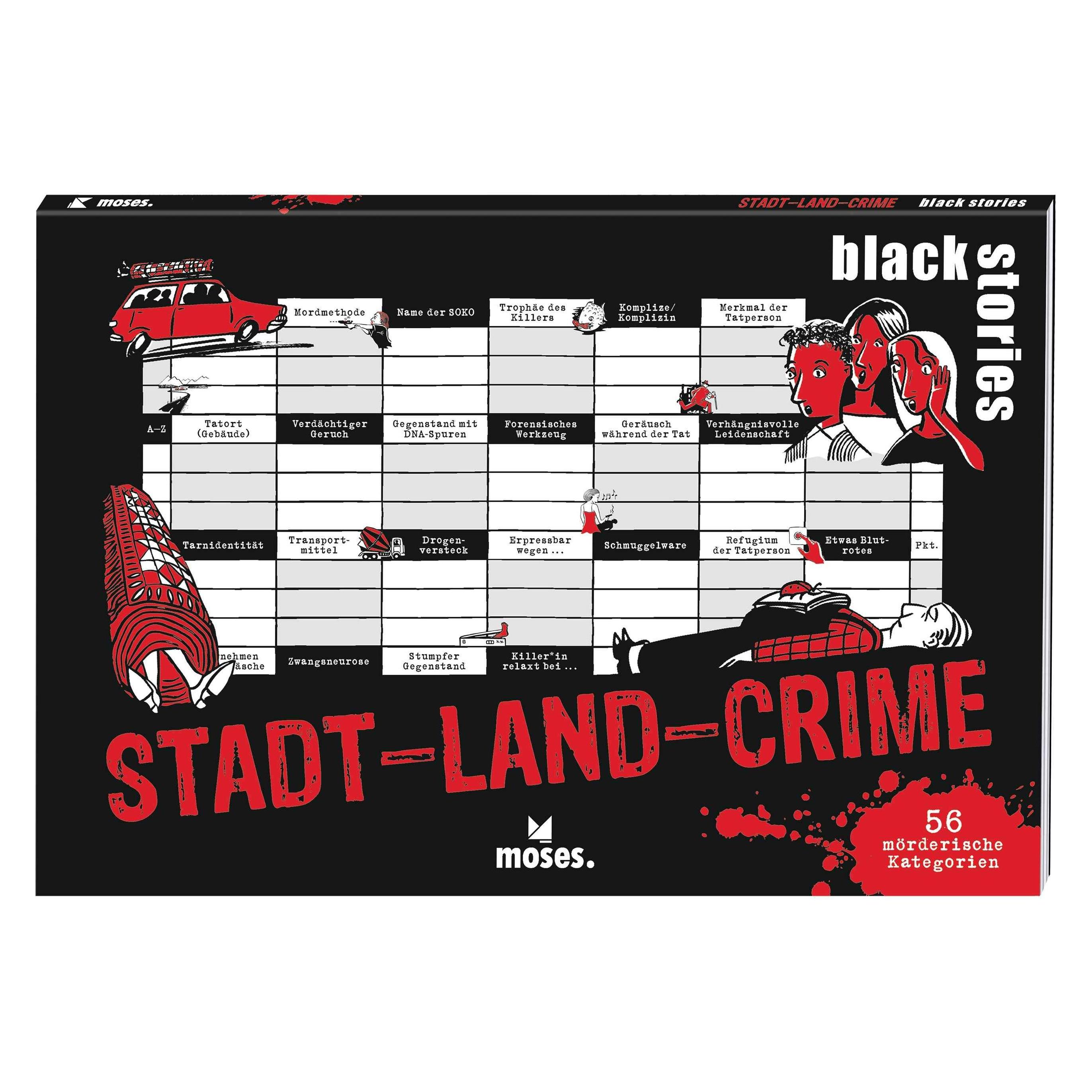 Moses black stories junior - Stadt-Land-Crime (Deutsch, 2 - 6 Spieler) (434306)
