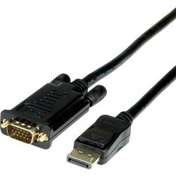 VALUE Kabel DisplayPort-VGA, DP ST - VGA ST, schwarz, 1,5 m 11.99.5801