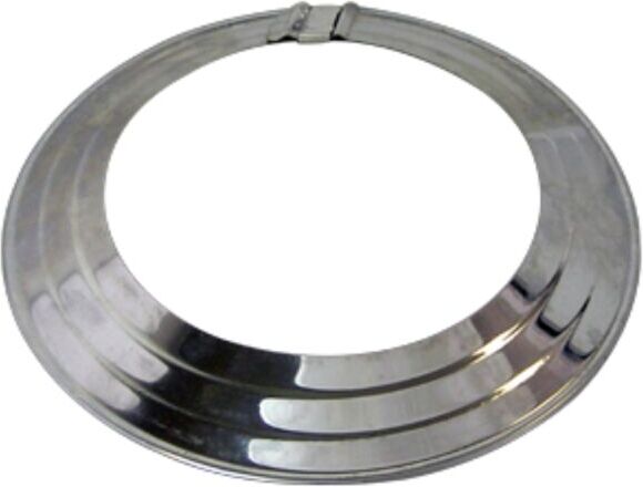 Bertrams Alu Rosette 14RO110-135 Ø 110-135 mm, verstellbar, mit Klammer, vernickelt