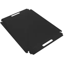 MONOUSO - Papptablett Rechteckig Schwarz Griffen 28,5x38,5cm (5 Stück)
