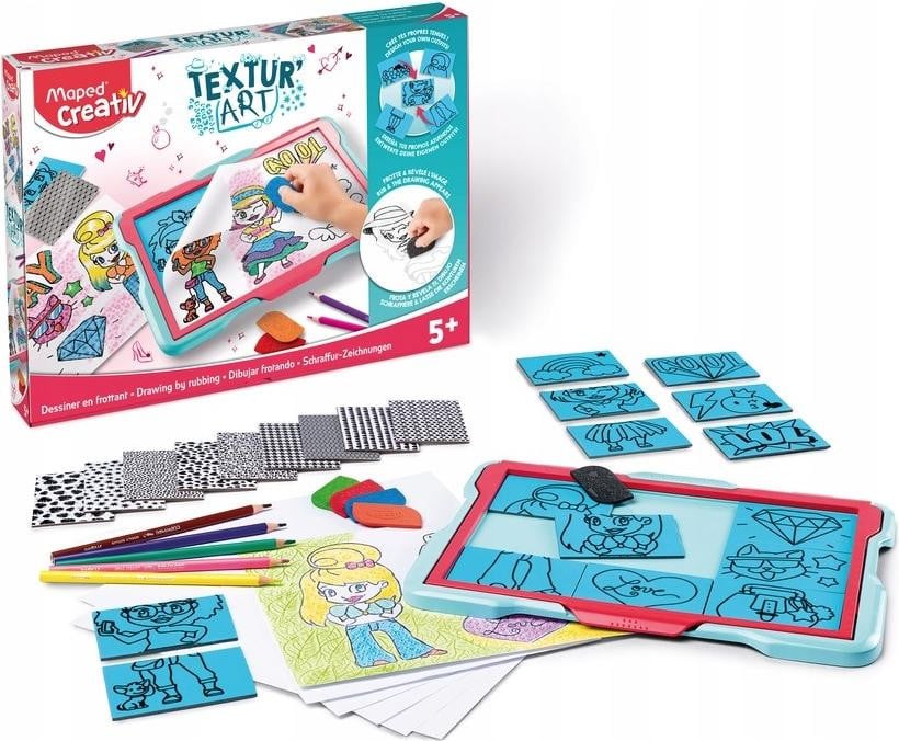 Maped Magische Tekentafel TEXTUR'ART, roze