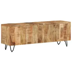 Helloshop26 - Multimedia-TV-Ständer TV-Regal TV-Schrank Esszimmer Wohnzimmer Schlafzimmer 110 x 30 x 40 cm massives Mangoholz 02_0025727