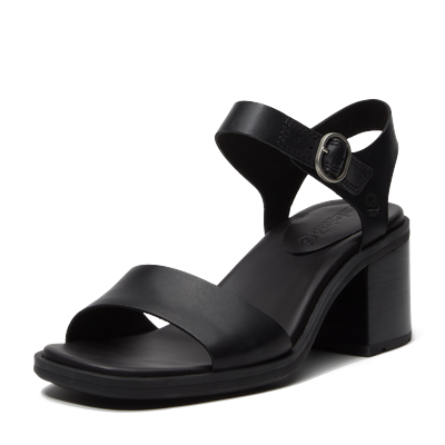 Sandale TIMBERLAND "BELLEVAUX BACKSTRAP SANDAL", Damen, Gr. 41,5, blk full grain, Leder, Schuhe Sandale, aus Timberland Premium Leder