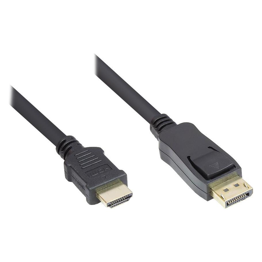 Good Connections DisplayPort auf HDMI Anschlusskabel (2 m) (DP-HDMI)