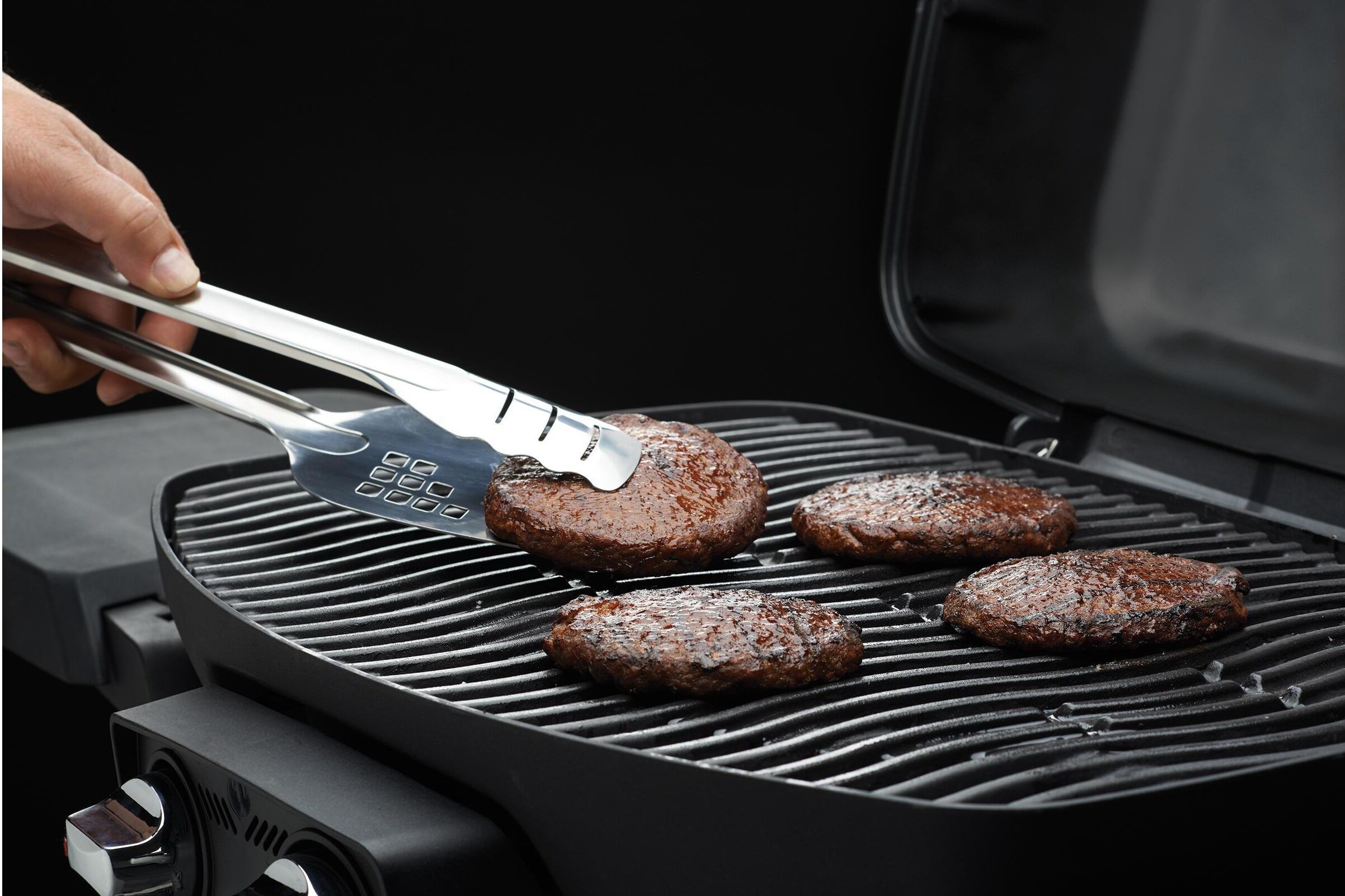 Grillzange "Napoleon Spatutong", silber (silberfarben), Edelstahl, Küchenzangen, Grillzange silberfarben Einheitsgröße