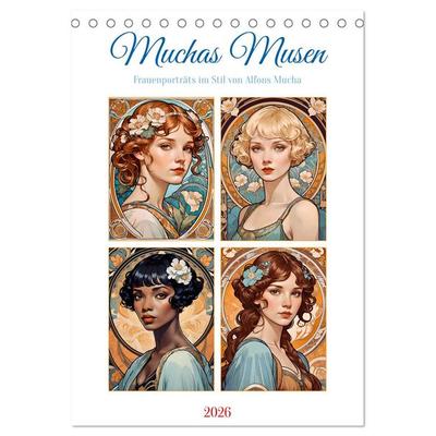 Muchas Musen (Tischkalender 2026 DIN A5 hoch), CALVENDO Monatskalender