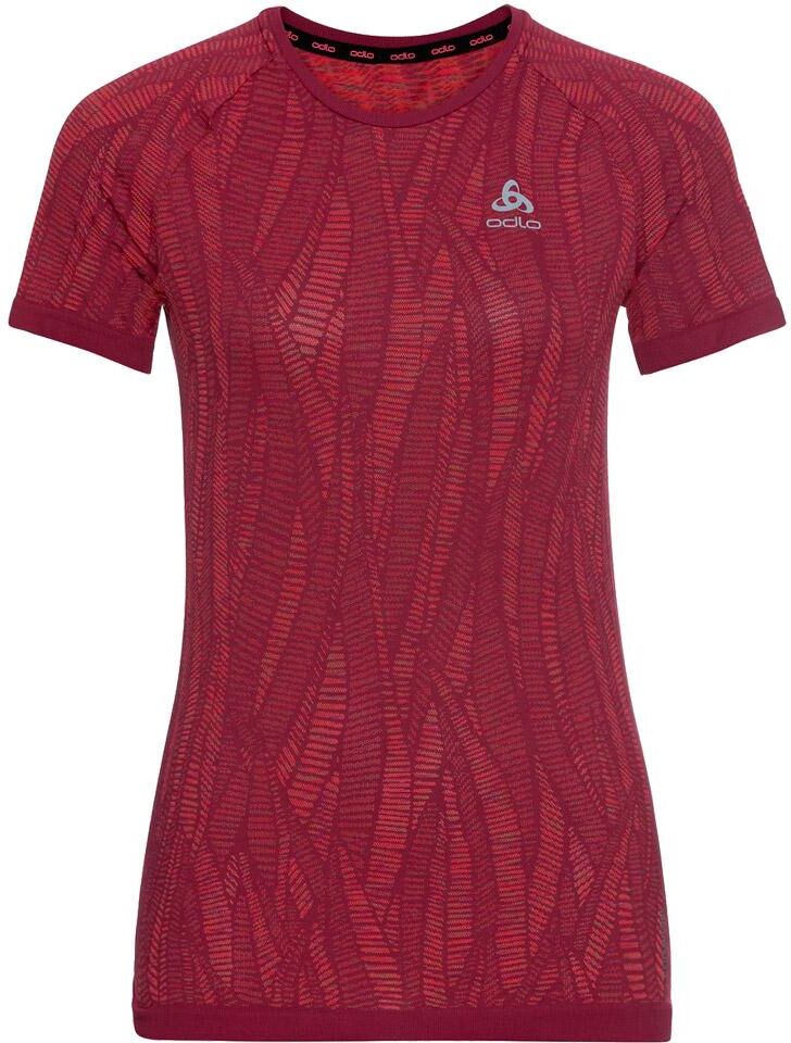 Odlo  - Blackcomb Light Eco BI Top Crew Neck S/S Raspberry Fudge/ Space Dye - XS - Sous-vêtement technique