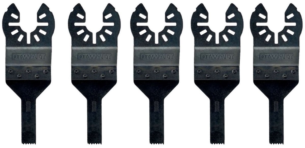 DeWALT Multitool Zaagblad HCS Precisie voor Hout, 10 x 43 mm, 5 stuks - DT20726