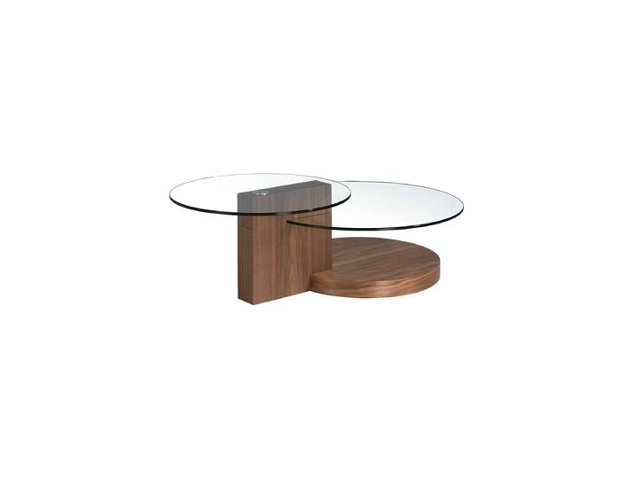 Grosser Design Couchtisch „Walnut“ Transparent, Nussbaum Angel Cerdá