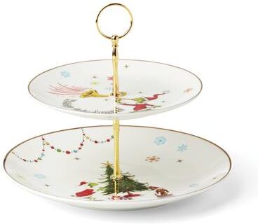Lenox Merry Grinchmas Dinnerware 2-Tiered Server