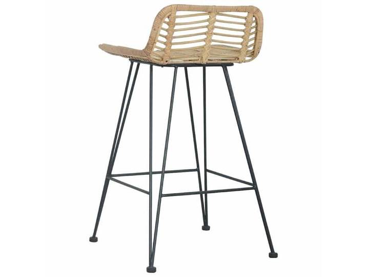 TOP 2026  Chaises de bar lot de 2 - pour Adulte/enfant - rotin Naturel - 46x48x79 cm TT654