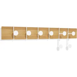 Strokes and dots - Wandgarderobe weiß