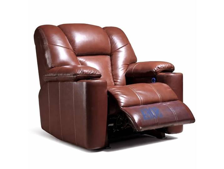 Xlmoebel Sessel Moderner Relaxsessel aus Leder in Braun mit hohem Komfort (1-St., Relaxsessel), Made in Europa