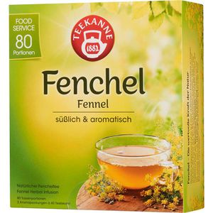 Teekanne Tee Fenchel, Kräutertee, 200 g, 80 Beutel