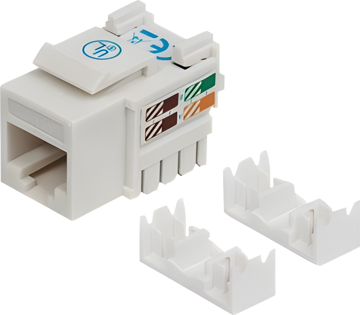 Intellinet 210591 Keystone Jack Cat6 Punch-down UTP wit