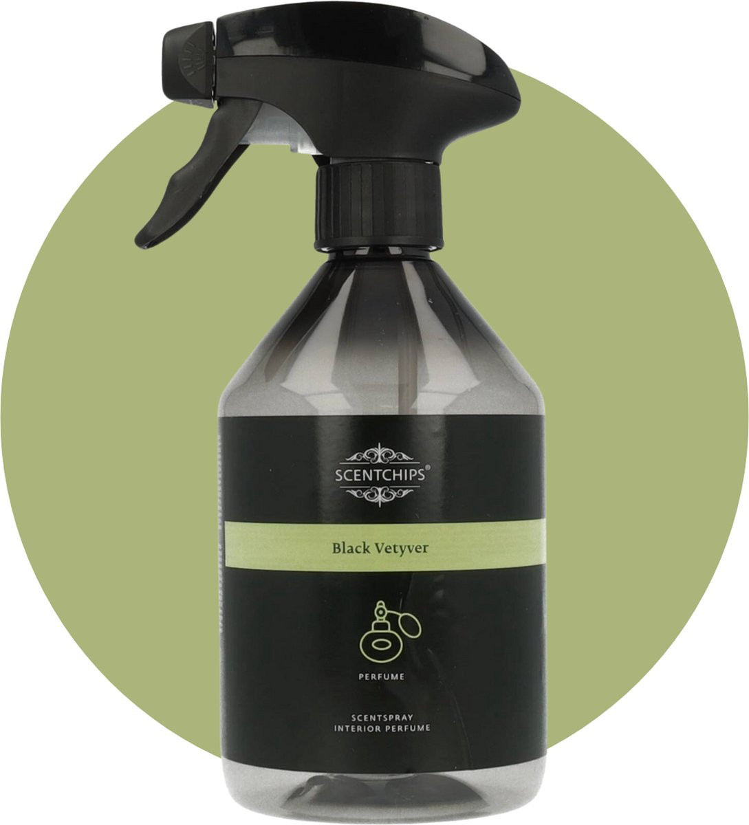 Scentchips Black Vetyver Interieurspray - Huisparfum - 500 ml