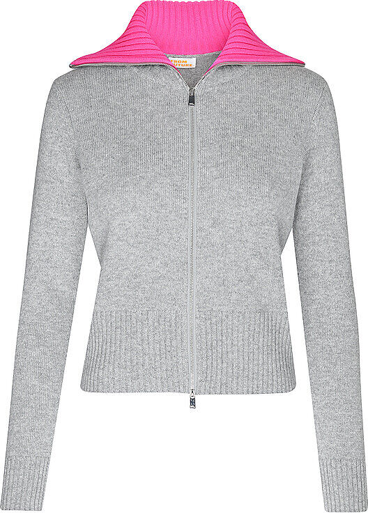 FROM FUTURE Strickjacke  hellgrau   M M