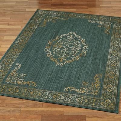Touch of Class Halton Rectangle Rug Jade, 8' x 10', Jade